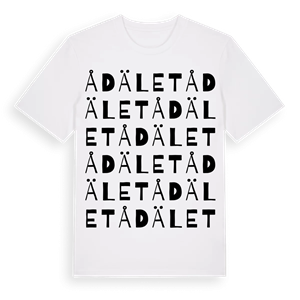 Ådälet ordlek t-shirt – ekologisk bomull t-shirt från Pinshirt