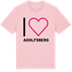 Pink Cotton t-shirt med Jag älskar Adolfsberg t-shirt stort tryck
