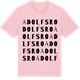 Pink Cotton t-shirt med Adolfsro ordlek t-shirt