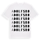 Adolfsro ordlek t-shirt