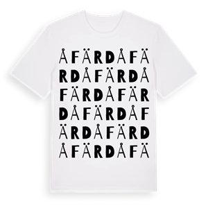 Åfärd ordlek t-shirt – ekologisk bomull t-shirt från Pinshirt