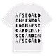 Afsegården ordlek t-shirt