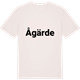Vintage White t-shirt med Ågärde fetstil t-shirt