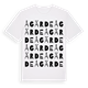 White t-shirt med Ågärde ordlek t-shirt