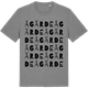 Mid Heather Gray t-shirt med Ågärde ordlek t-shirt