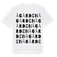 White t-shirt med Ågården ordlek t-shirt