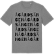 Mid Heather Gray t-shirt med Ågårdsängen ordlek t-shirt
