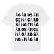 Ågårdsängen ordlek t-shirt