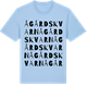 Blue Soul t-shirt med Ågårdskvarn ordlek t-shirt