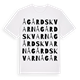 White t-shirt med Ågårdskvarn ordlek t-shirt