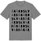 Mid Heather Gray t-shirt med Ågårdskvarn ordlek t-shirt