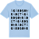 Blue Soul t-shirt med Ågårdsområdet ordlek t-shirt