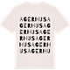 Vintage White t-shirt med Agerhus ordlek t-shirt