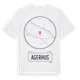 White t-shirt med Agerhus t-shirt