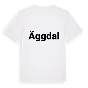Äggdal fetstil t-shirt – ekologisk bomull t-shirt från Pinshirt