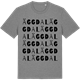 Mid Heather Gray t-shirt med Äggdal ordlek t-shirt