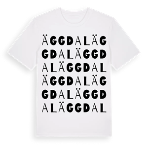 Äggdal ordlek t-shirt – ekologisk bomull t-shirt från Pinshirt