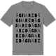 Mid Heather Gray t-shirt med Ägnared ordlek t-shirt