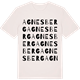 Vintage White t-shirt med Agnesberg ordlek t-shirt