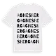 White t-shirt med Agnesberg ordlek t-shirt