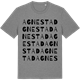 Mid Heather Gray t-shirt med Agnestad ordlek t-shirt