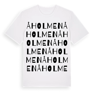 Åholmen ordlek t-shirt – ekologisk bomull t-shirt från Pinshirt