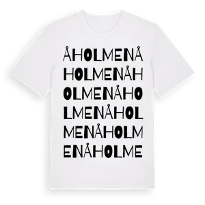 Åholmen ordlek t-shirt – ekologisk bomull t-shirt från Pinshirt