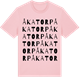 Pink Cotton t-shirt med Åkatorp ordlek t-shirt