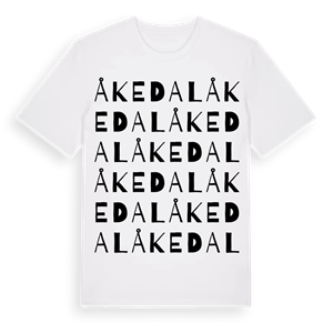 Åkedal ordlek t-shirt – ekologisk bomull t-shirt från Pinshirt