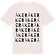 Vintage White t-shirt med Åker ordlek t-shirt