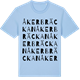 Blue Soul t-shirt med Åkerbräckan ordlek t-shirt