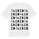 Åkered ordlek t-shirt