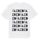 White t-shirt med Åkered ordlek t-shirt
