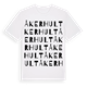 White t-shirt med Åkerhult ordlek t-shirt