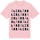 Pink Cotton t-shirt med Åkerkärr ordlek t-shirt
