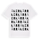 White t-shirt med Åkerkärr ordlek t-shirt