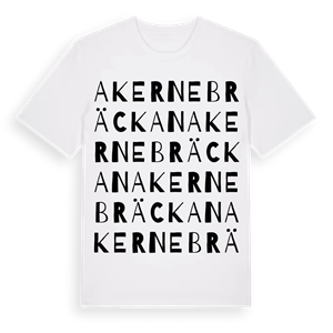 Akernebräckan ordlek t-shirt – ekologisk bomull t-shirt från Pinshirt