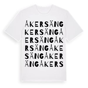 Åkersäng ordlek t-shirt – ekologisk bomull t-shirt från Pinshirt