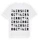 Åkersberget ordlek t-shirt