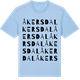 Blue Soul t-shirt med Åkersdal ordlek t-shirt