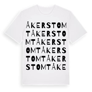 Åkerstomt ordlek t-shirt – ekologisk bomull t-shirt från Pinshirt