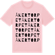 Pink Cotton t-shirt med Åkertorpet ordlek t-shirt