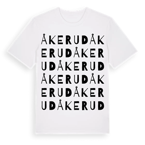 Åkerud ordlek t-shirt – ekologisk bomull t-shirt från Pinshirt