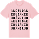 Pink Cotton t-shirt med Åkerud ordlek t-shirt