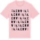 Pink Cotton t-shirt med Åkervik ordlek t-shirt