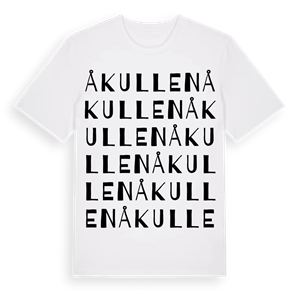 Åkullen ordlek t-shirt – ekologisk bomull t-shirt från Pinshirt