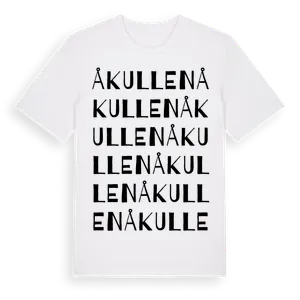 Åkullen ordlek t-shirt – ekologisk bomull t-shirt från Pinshirt