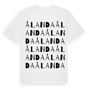 Ålanda ordlek t-shirt – ekologisk bomull t-shirt från Pinshirt