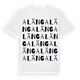 White t-shirt med Aläng ordlek t-shirt