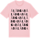 Pink Cotton t-shirt med Ålängan ordlek t-shirt